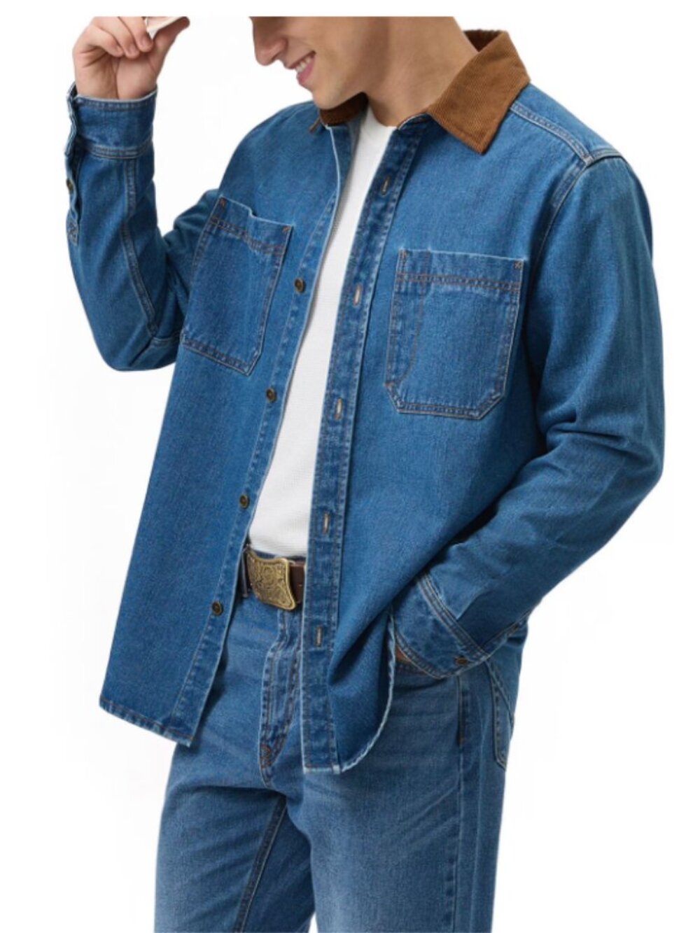 Frye Men's Denim Barn Shacket